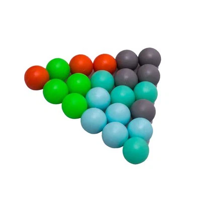 Boule rebondissante en caoutchouc de Silicone d'unité centrale avec le diamètre 12mm 16mm 25mm 40 rivage une grande boule rebondissante en Stock